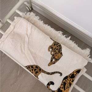 Leopard Print Large Turkish Pestemal Towel